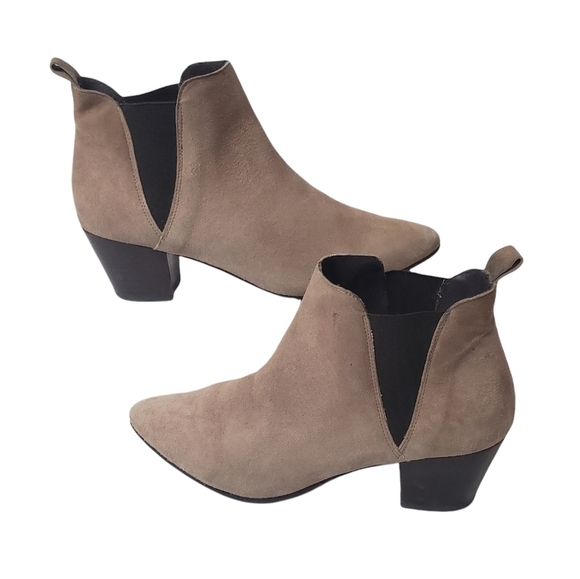 Office London Pointed Toe Suede Ankle Booties Size 39 - Picture 1 of 14